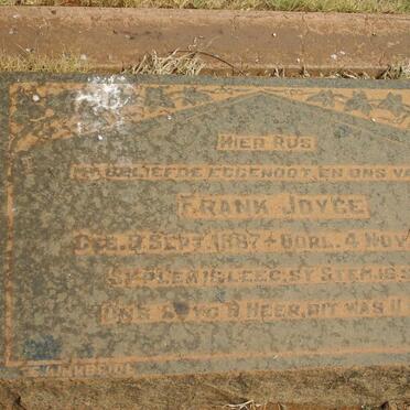 JOYCE Frank 1887-1933