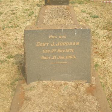 JORDAAN Gert J. 1871-1960