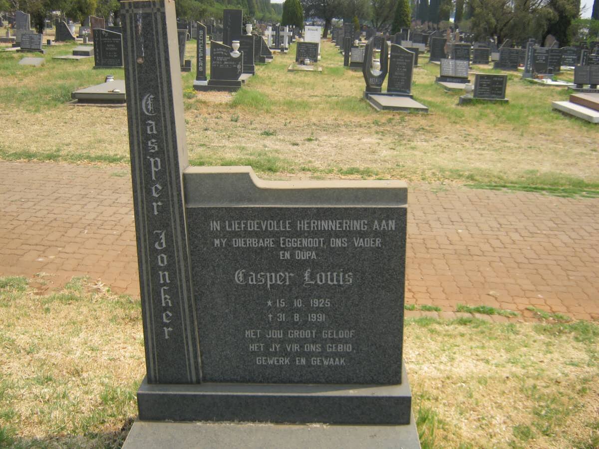 JONKER Casper Louis 1925-1991