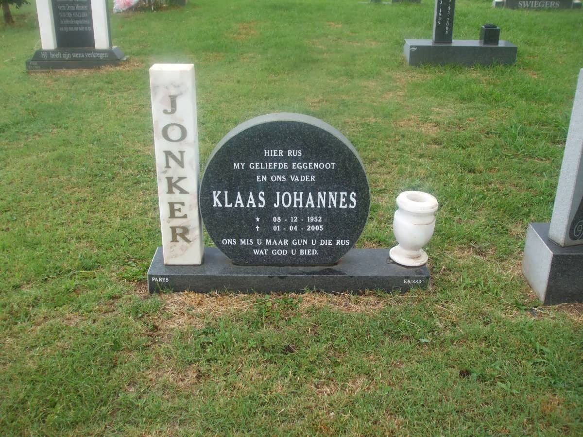 JONKER Klaas Johannes 1952-2005