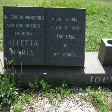 JOUBERT Alletta Maria 1914-1999