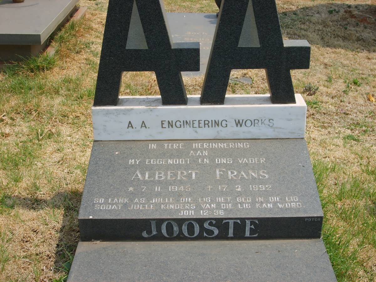 JOOSTE Albert Frans 1945-1992