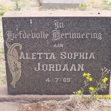 JORDAAN Aletta Sophia -1969