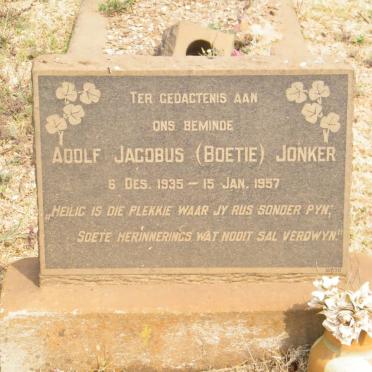 JONKER Adolf Jacobus 1935-1957