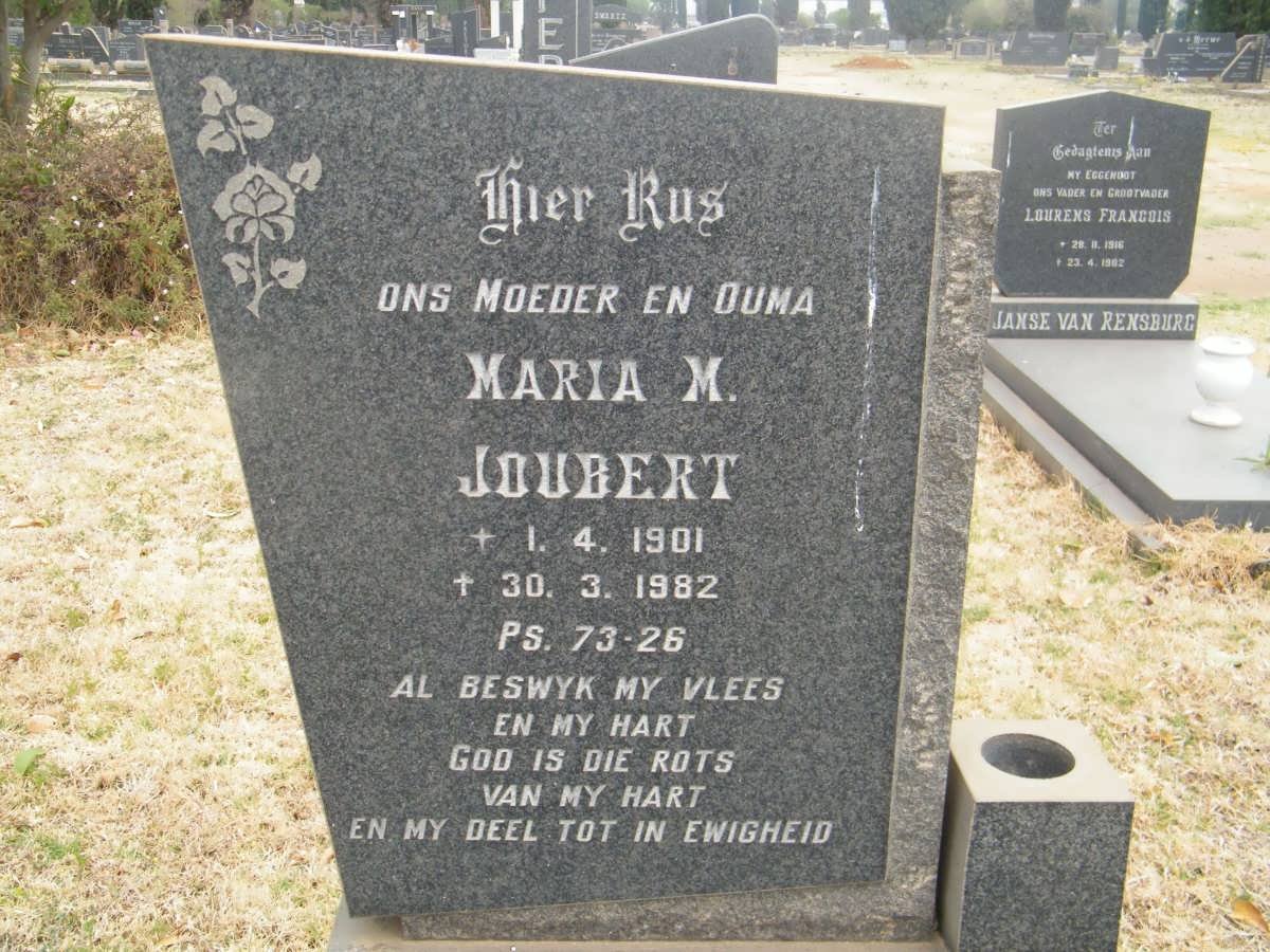 JOUBERT Maria M. 1901-1982