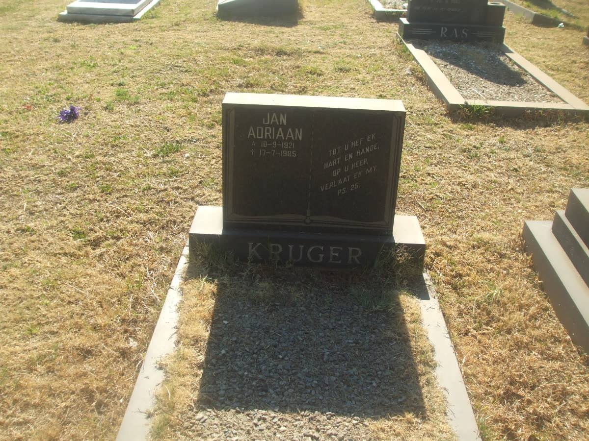 KRUGER Jan Adriaan 1921-1985