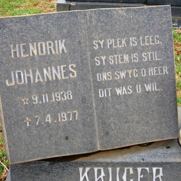 KRUGER Hendrik Johannes 1938-1977