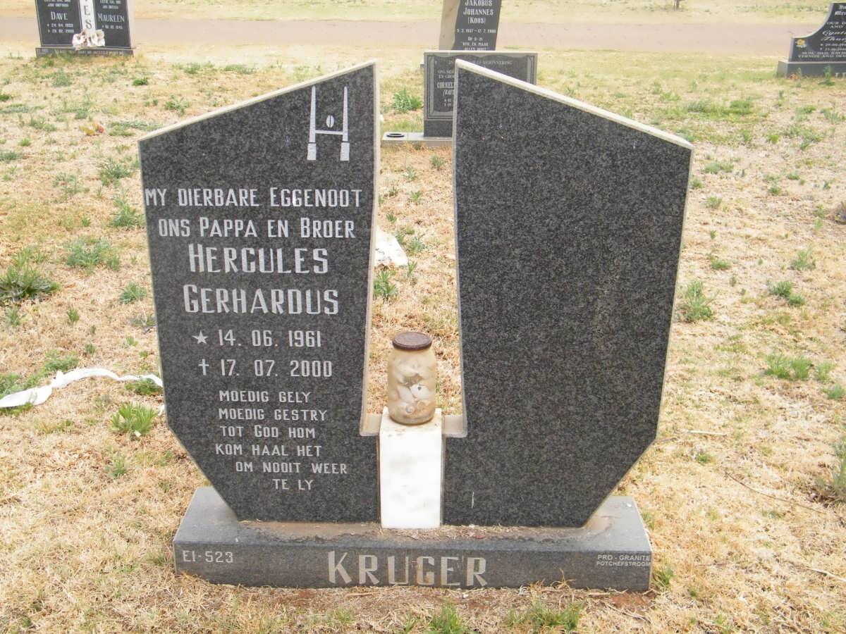 KRUGER Hercules Gerhardus 1961-2000