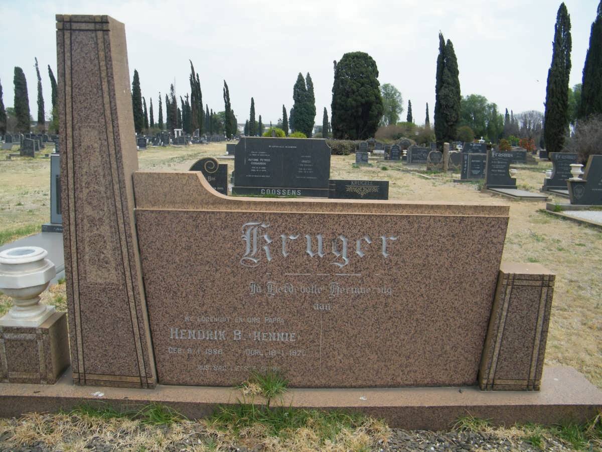 KRUGER Hendrik B. 1936-1970