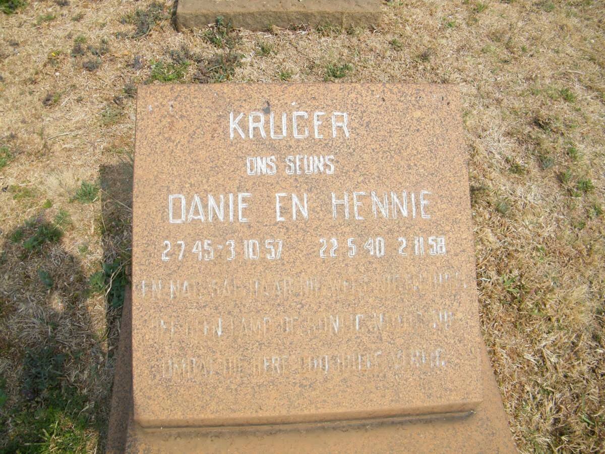 KRUGER Hennie 1940-1958 :: KRUGER Danie 1945-1957