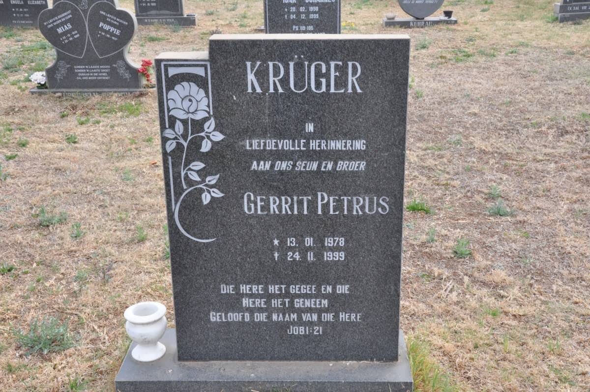 KRÜGER Gerrit Petrus 1978-1999