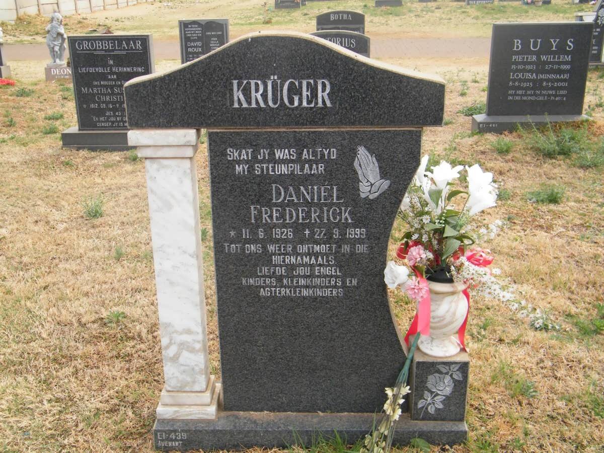 KRÜGER Daniél Frederick 1926-1999