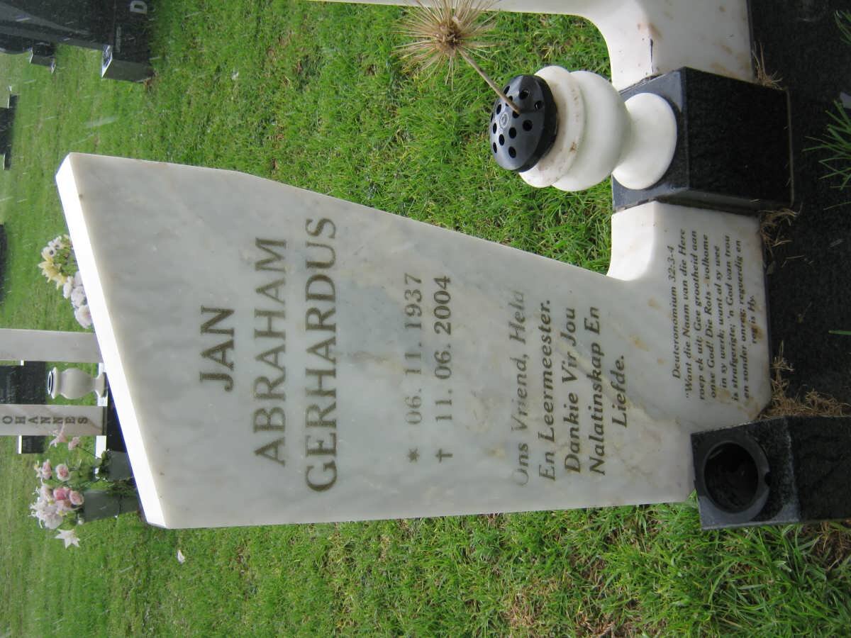 KRUGER Jan Abraham Gerhardus 1937-2004