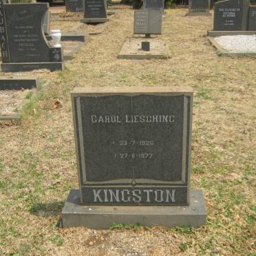 KINGSTON Carol Liesching 1926-1977