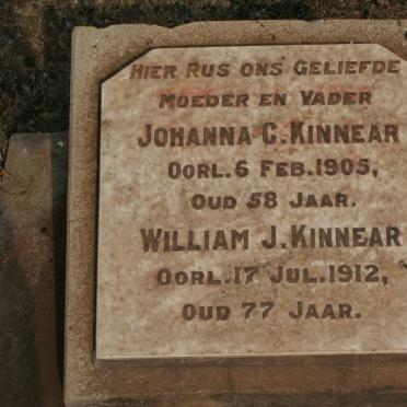 KINNEAR William J. -1912 &amp; Johanna C. -1905