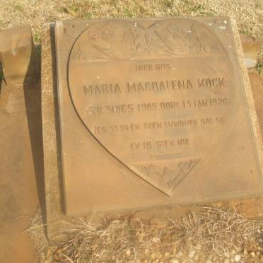 KOCK Maria Magdalena 1909-1926