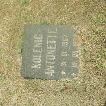 KOLENIC Antoinette 1967-1970