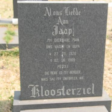 KLOOSTERZIEL Jaap 1926-1989
