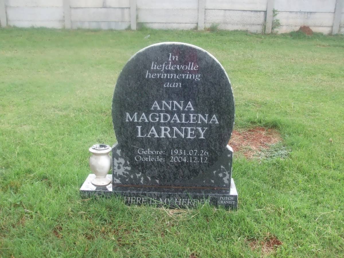 LARNEY Anna Magdalena 1931-2004