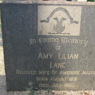 LANE Amy Lilian 1891-1963