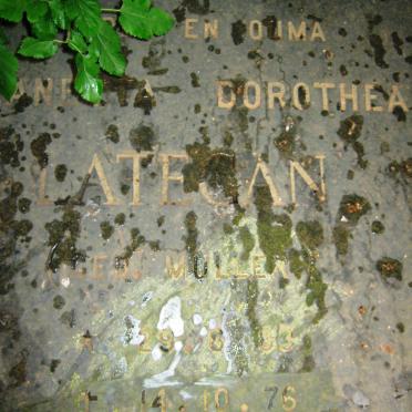 LATEGAN Jeanetta Dorothea nee MULLER 1883-1976