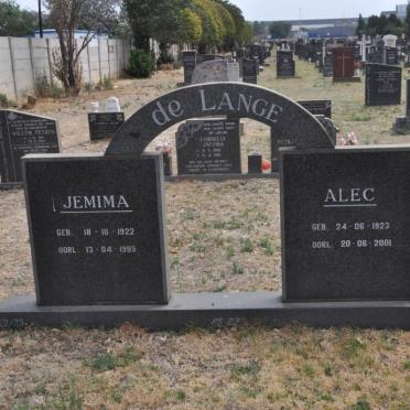 LANGE Alec, de 1923-2001 &amp; Jemima 1922-1995