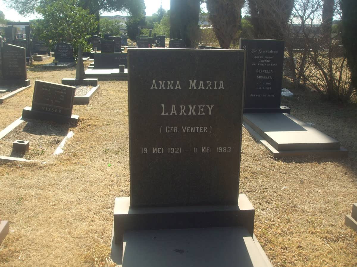 LARNEY Anna Maria nee VENTER 1921-1983
