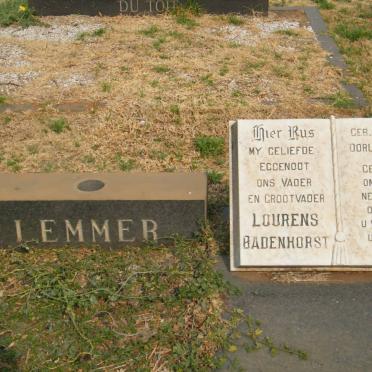 LEMMER Lourens Badenhorst 1906-1975 &amp; Lesya Christina 191?-1985 