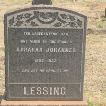 LESSING Abraham Johannes 1892-1922