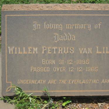 LILLE Willem Petrus, van 1895-1965