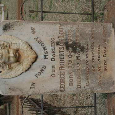 LOUW George Robertson 1908-1909