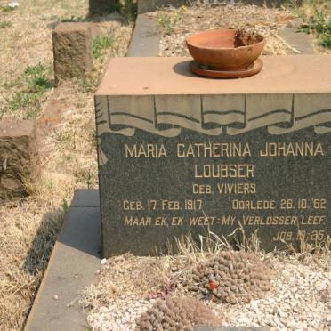 LOUBSER Maria Catherina Johanna nee VIVIERS 1917-1962