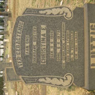 LUTTIG Christina E. 1906-1973