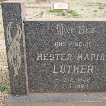 LUTHER Hester Maria 1932-1934