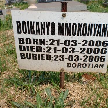 MMOKONYANE Boikanyo 2006-2006