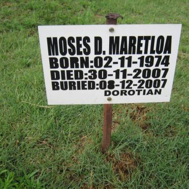 MARETLOA Moses D. 1974-2007