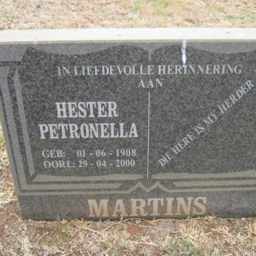 MARTINS Hester Petronella 1908-2000