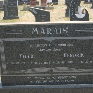 MARAIS Hendrik 1909-1994 &amp; Tillie 1911-1996