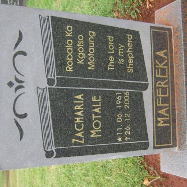 MAFERKA Zacharia Motale 1961-2006