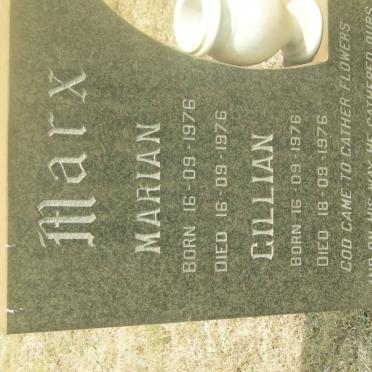 MARX Marian 1976-1976 :: MARX Gillian 1976-1976