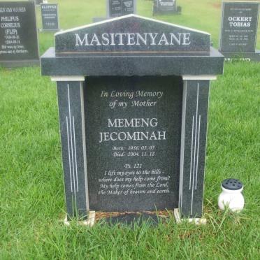 MASITENYANE Memeng Jecominah 1956-2004