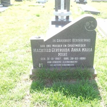 MARÉ Machteld Gertruida Anna Maria 1907-1990