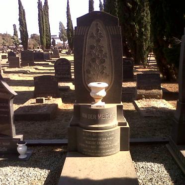 MERWE Roelof Erasmus, van der 1882-19??