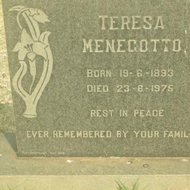 MENEGOTTO Teresa 1893-1975