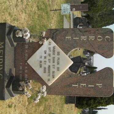 MEIRING Piet 1934-1992 &amp; Corrie 1939-