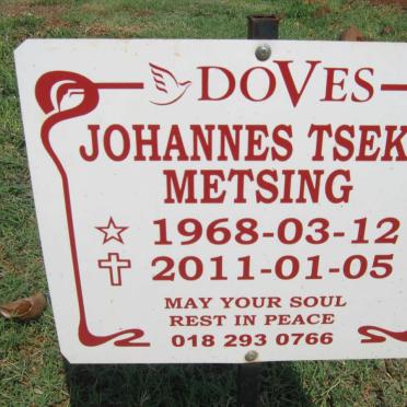 METSING Johannes Tseko 1968-2011