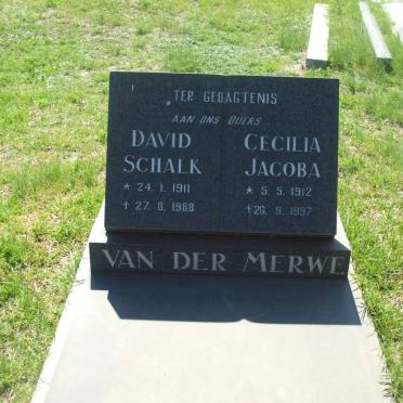 MERWE David Schalk, van der 1911-1988 &amp; Cecilia Jacoba 1912-1997