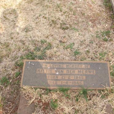 MERWE Kittie, van der 1945-1945