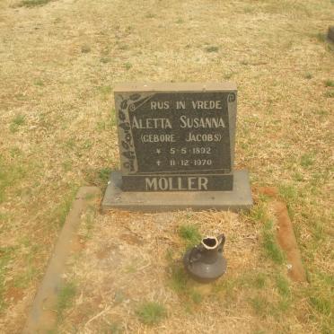 MOLLER Aletta Susanna nee JACOBS 1892-1970