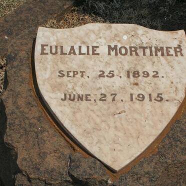 MORTIMER Eulalie 1892-1915